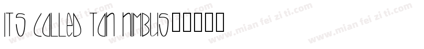 It’s called TAN Nimbus字体转换